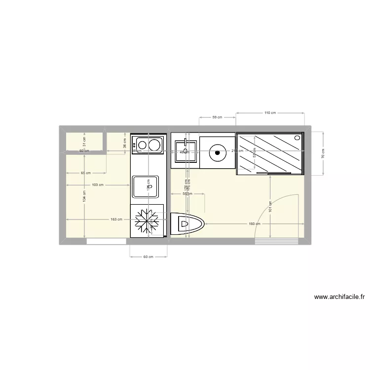 Cuisine/sdb 7. Plan de 