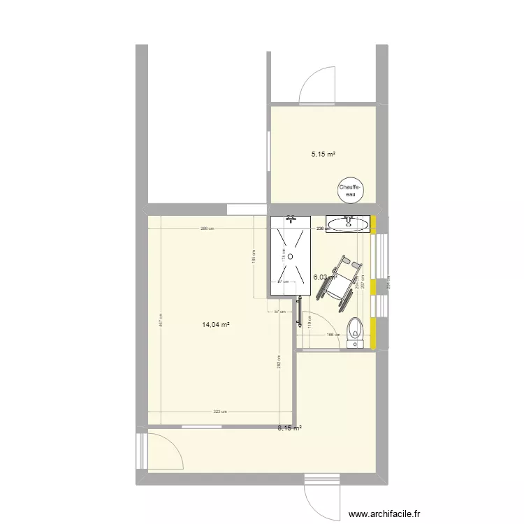 SdB MOURLANETTE Pierre & Jacqueline Projet. Plan de SdB MOURLANETTE Pierre & Jacqueline Projet. Plan de