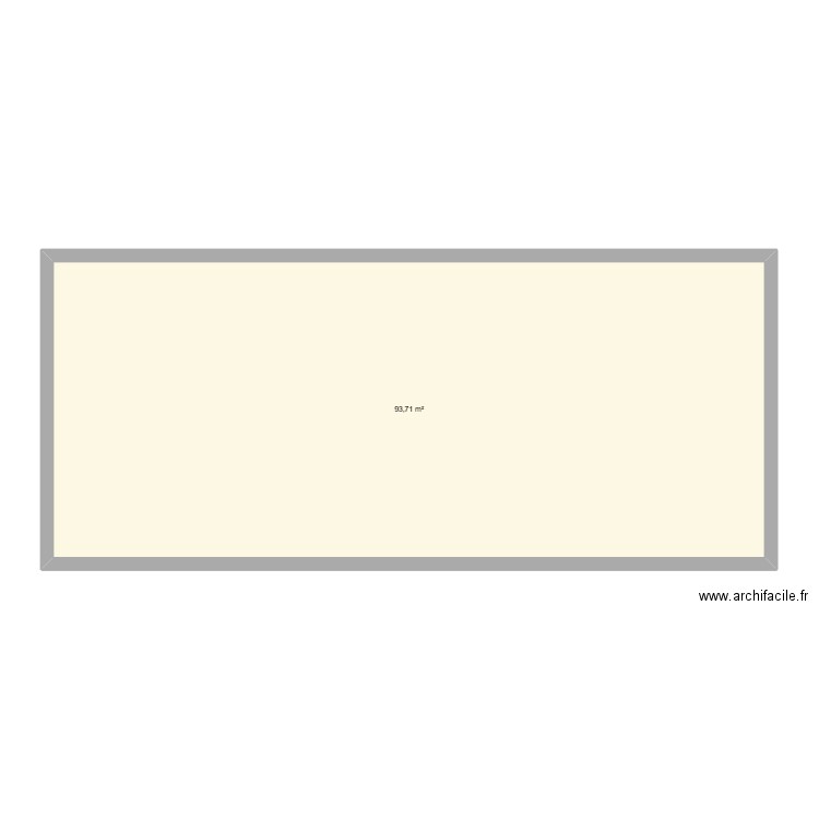bureau 2. Plan de 1 pièce et 94 m2