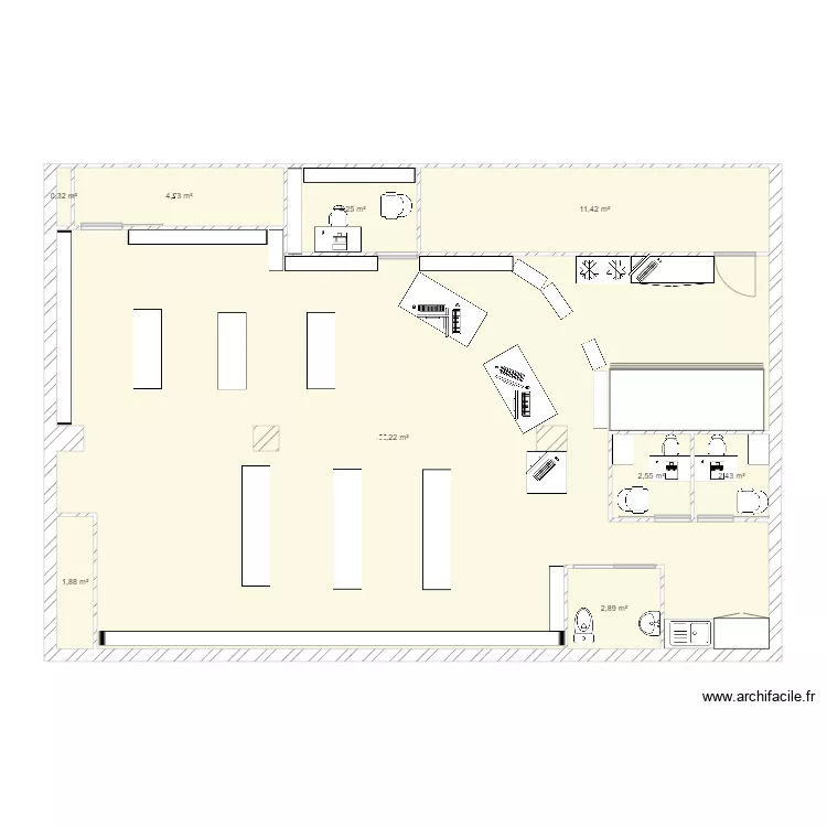 pharma rive de gier V1. Plan de 