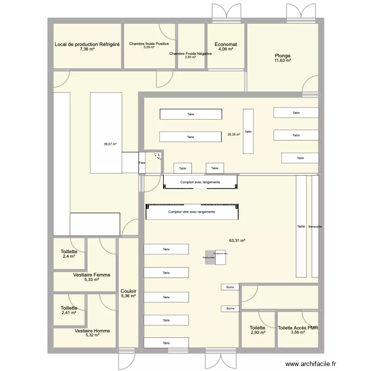 Projet entre. Plan de 15 pièces et 192 m² Projet entre. Plan de 15 pièces et 192 m²