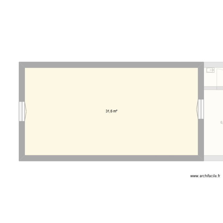 LA MAISON DE LA DUNE base. Plan de 5 pièces et 103 m2