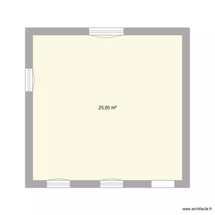 SMBTR. Plan de 1 Pièce et 26 m² SMBTR. Plan de 1 Pièce et 26 m²