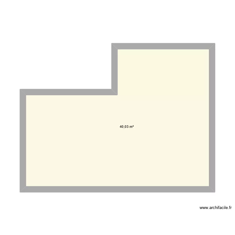 SALON SAM. Plan de 1 pièce et 40 m²