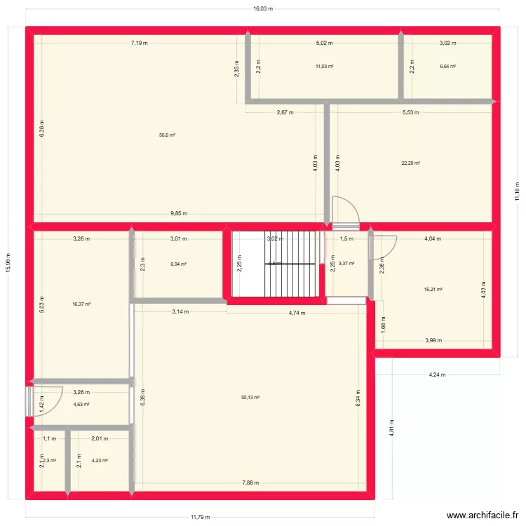 MON  PLEIN SUD 2. Plan de 13  et 208 m²
