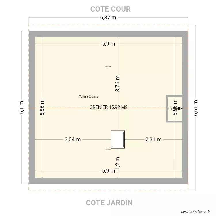 GARAGE PLAN FUTUR. Plan de 