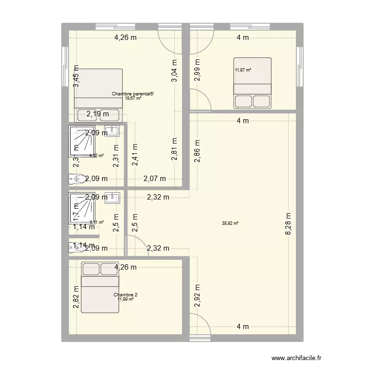 Mahina house. Plan de 6 et 92 m² Mahina house. Plan de 6 et 92 m²