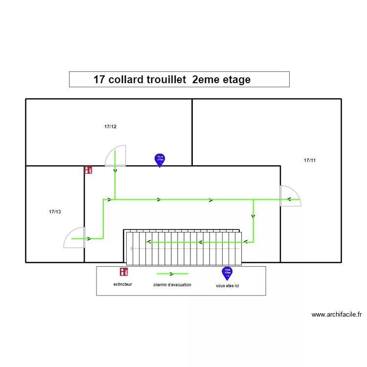 17 collard trouillet. Plan de 