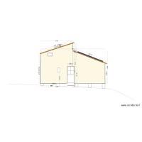Façade cabane en L face Est