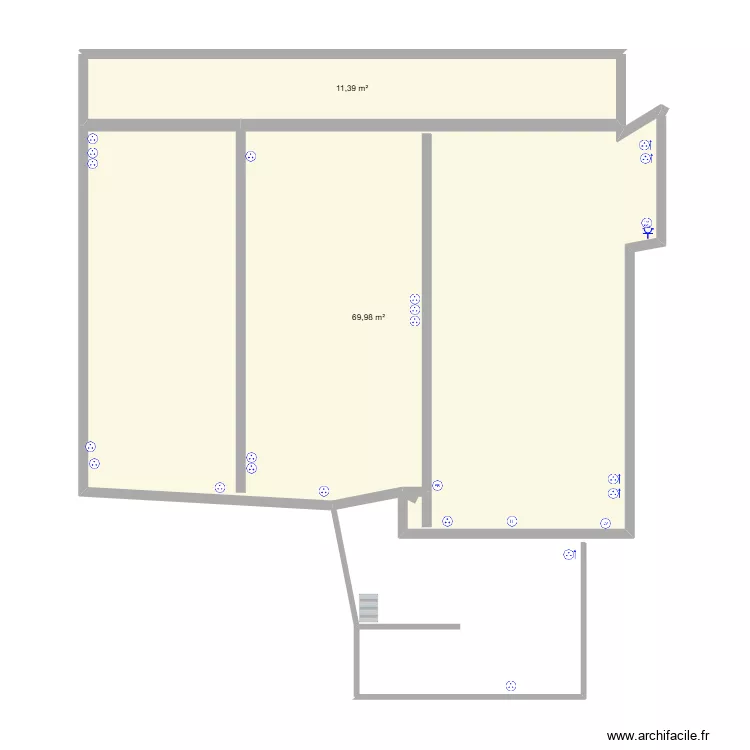 prise électrique. Plan de 2 et 81 m² prise électrique. Plan de 2 et 81 m²