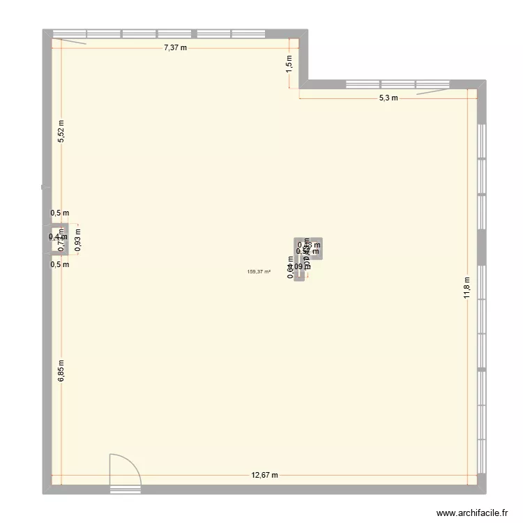 domus medica bertrand descours avant travux. Plan de 