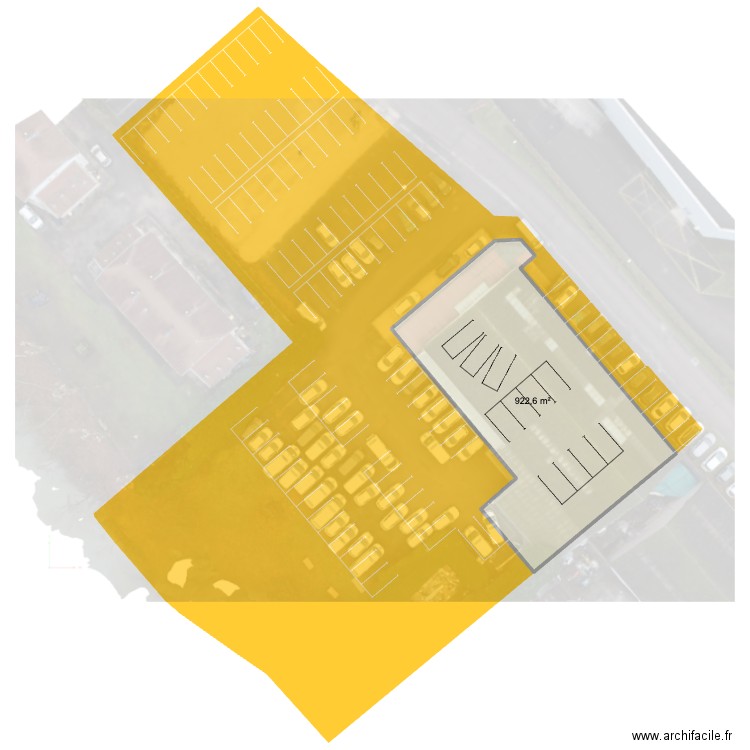 AB parking v2. Plan de 1 pièce et 923 m2