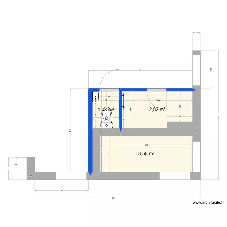 SARREGUEMINE rdc SARCAF 2 . Plan de 