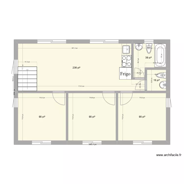 Potager santé étage. Plan de 6 et 55 m² Potager santé étage. Plan de 6 et 55 m²