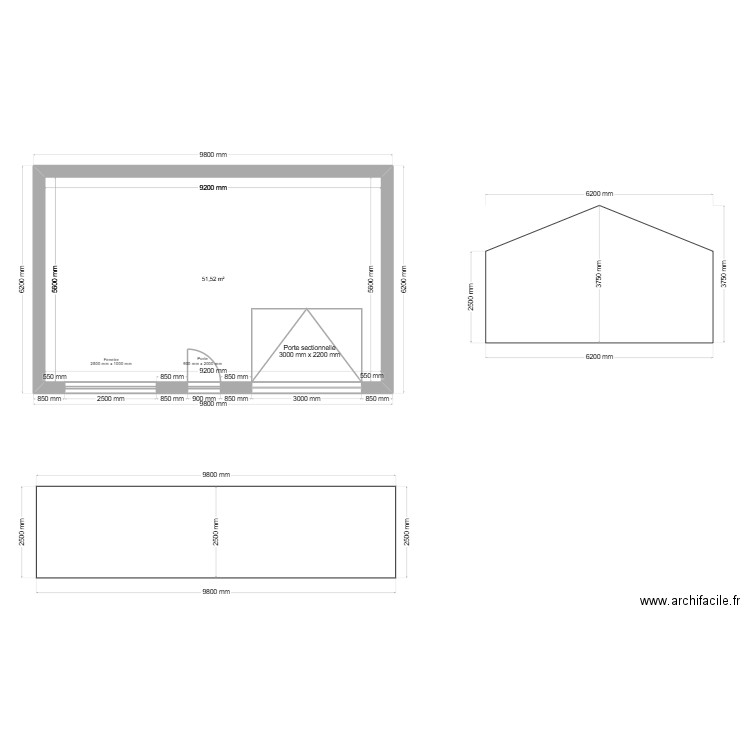 Nicolas Wanlin - Hangar. Plan de 1 pièce et 52 m2