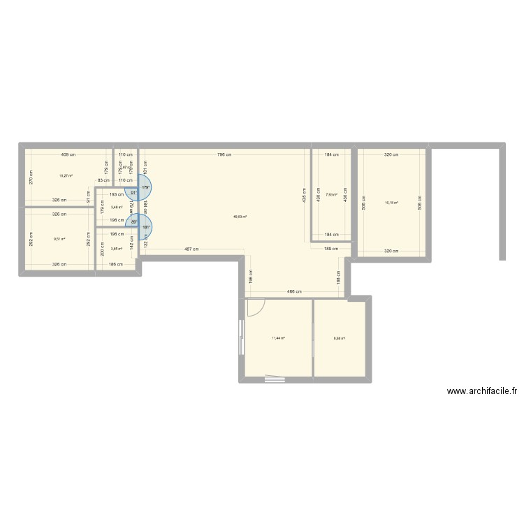 Maison Guérande. Plan de 10 pièces et 123 m2