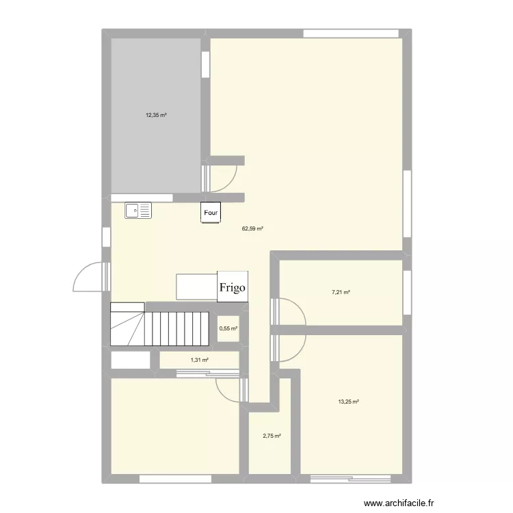 maison. Plan de 7 et 100 m² maison. Plan de 7 et 100 m²