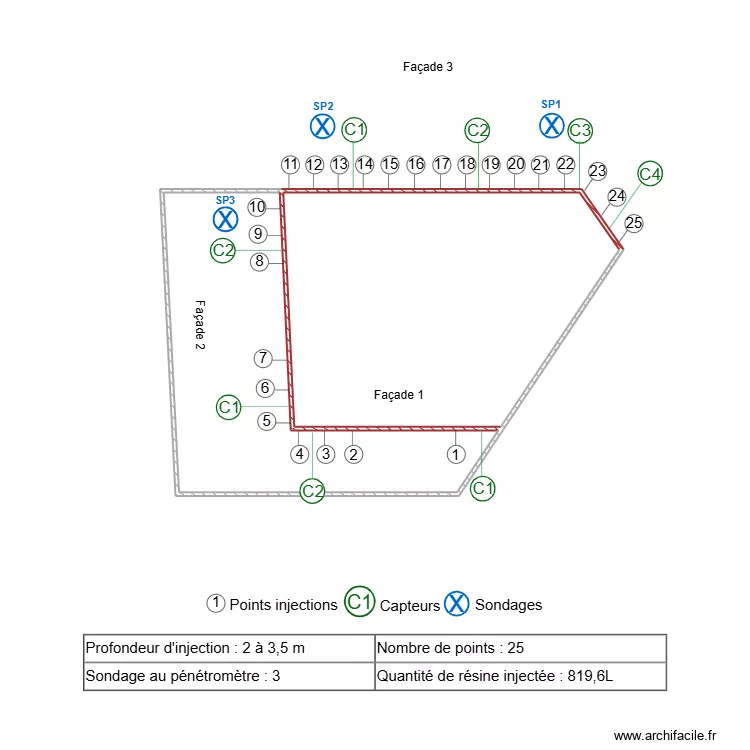 Delmas34. Plan de 2 Pièces et 31 m²