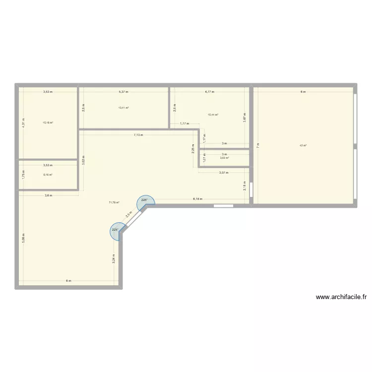 jjg. Plan de 7 et 167 m² jjg. Plan de 7 et 167 m²