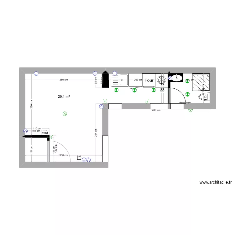 appartement 101. Plan de appartement 101. Plan de