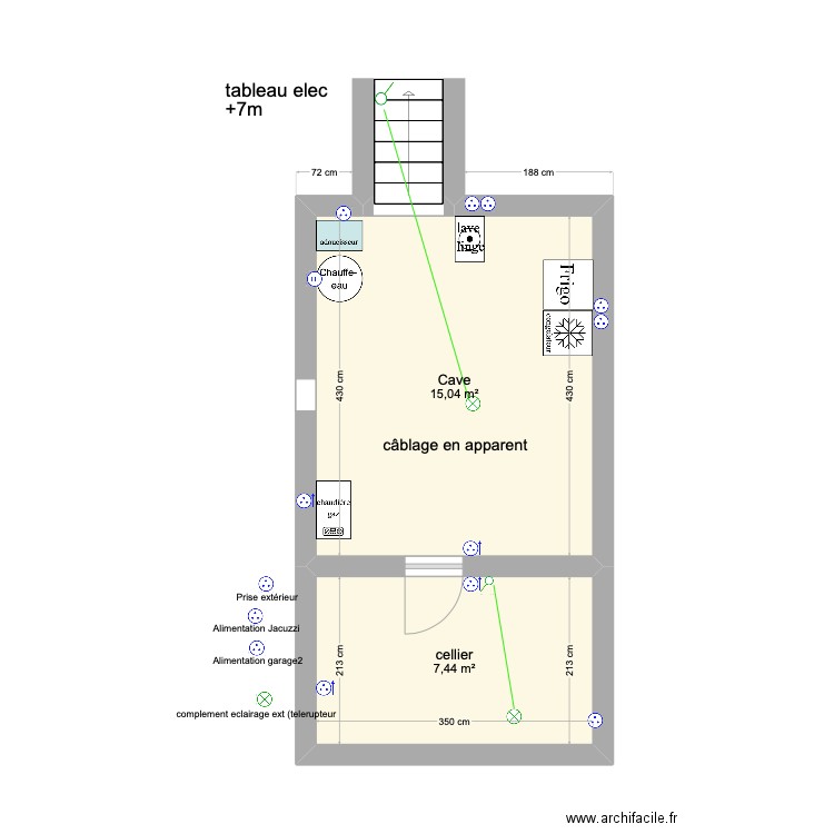 cave. Plan de 0 pièce et 0 m2