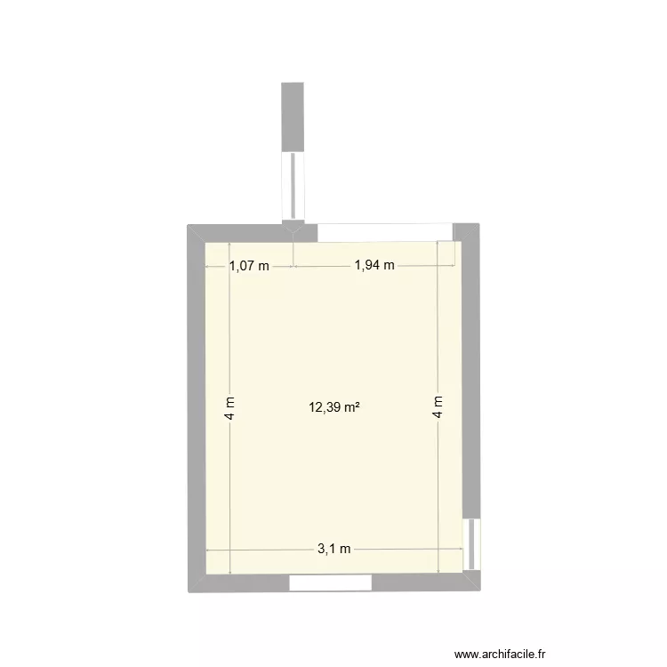 Rua &Aacute;lvares Borgerth, 32, Botafogo, Rio de Janeiro. Plan de 1  et 12 m²