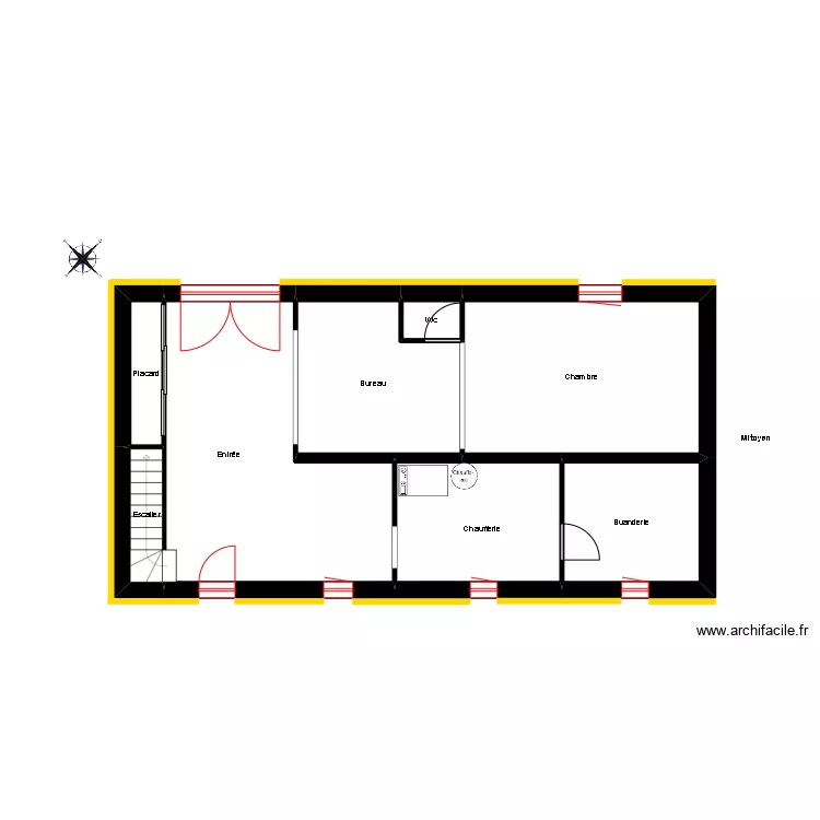 DELAHAYE Apr&egrave;s travaux. Plan de 