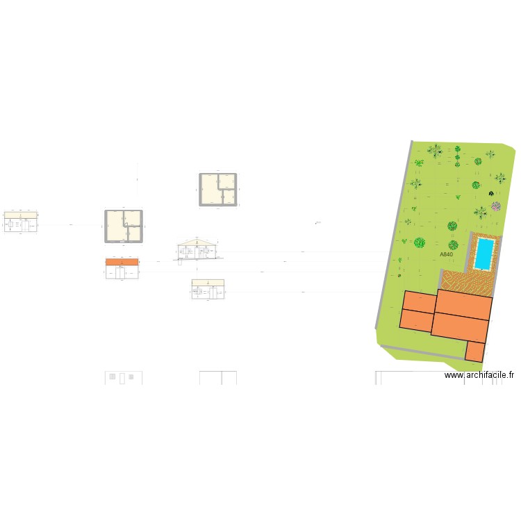 ZILIA3. Plan de 6 pièces et 190 m2