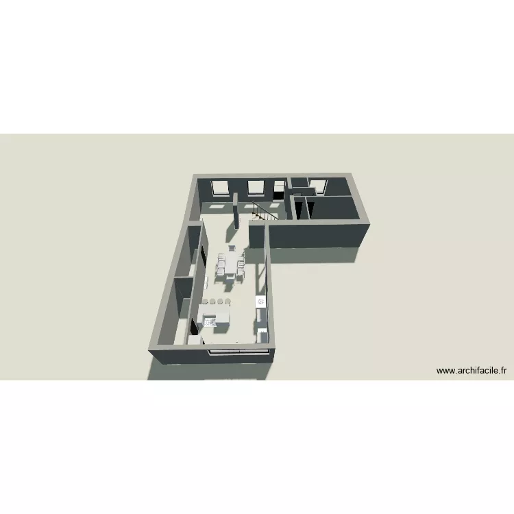 plan N1. Plan de 3  et 98 m²