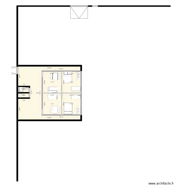 maison mada. Plan de 7 pièces et 89 m2