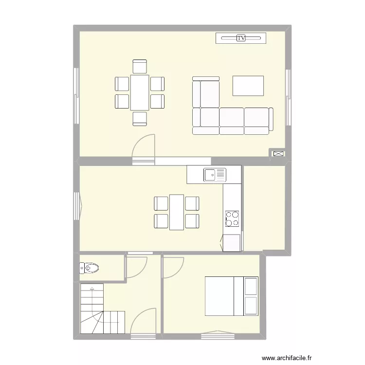 NEVEU RDC 1. Plan de 5 et 72 m² NEVEU RDC 1. Plan de 5 et 72 m²