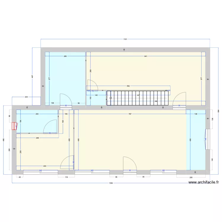 GARAVAN - Cloisons et portes v1.3. Plan de 