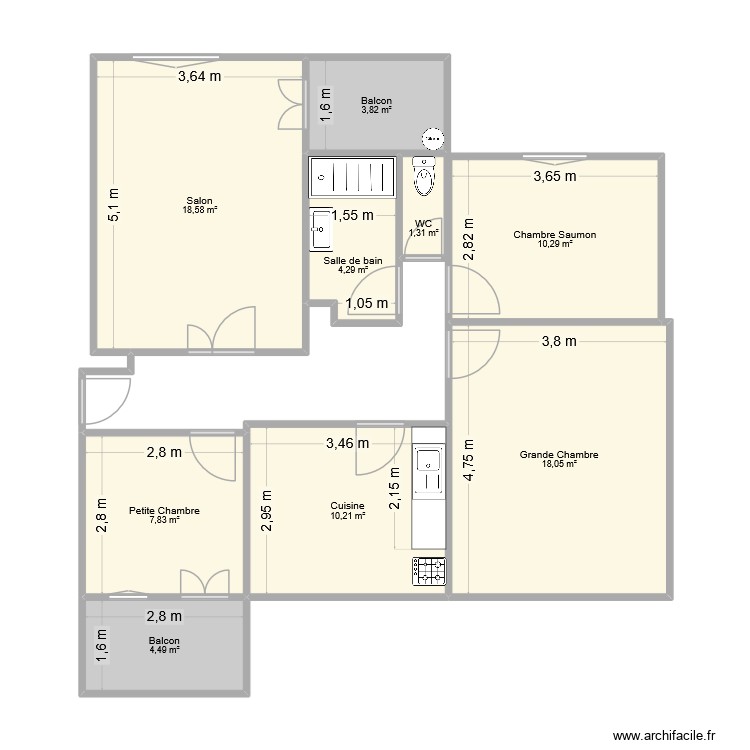 HEB. Plan de 0 pièce et 0 m2