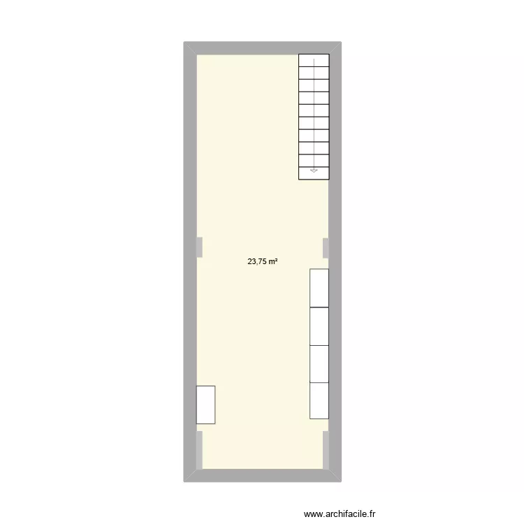 ROUEN ST LO. Plan de 1  et 24 m²