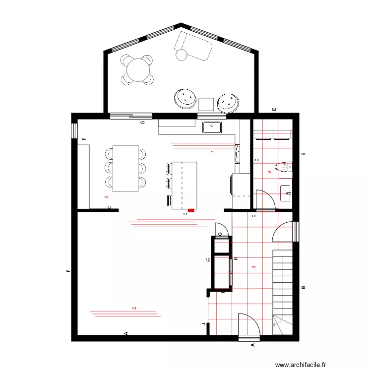 bujold rdch Pose. Plan de 