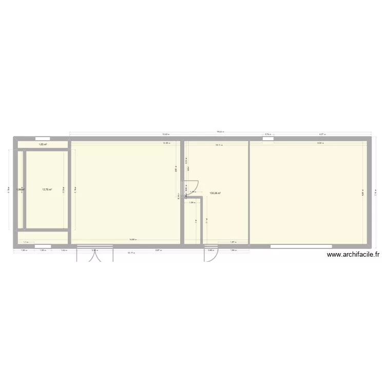 Bergerie-03. Plan de 4  et 148 m²