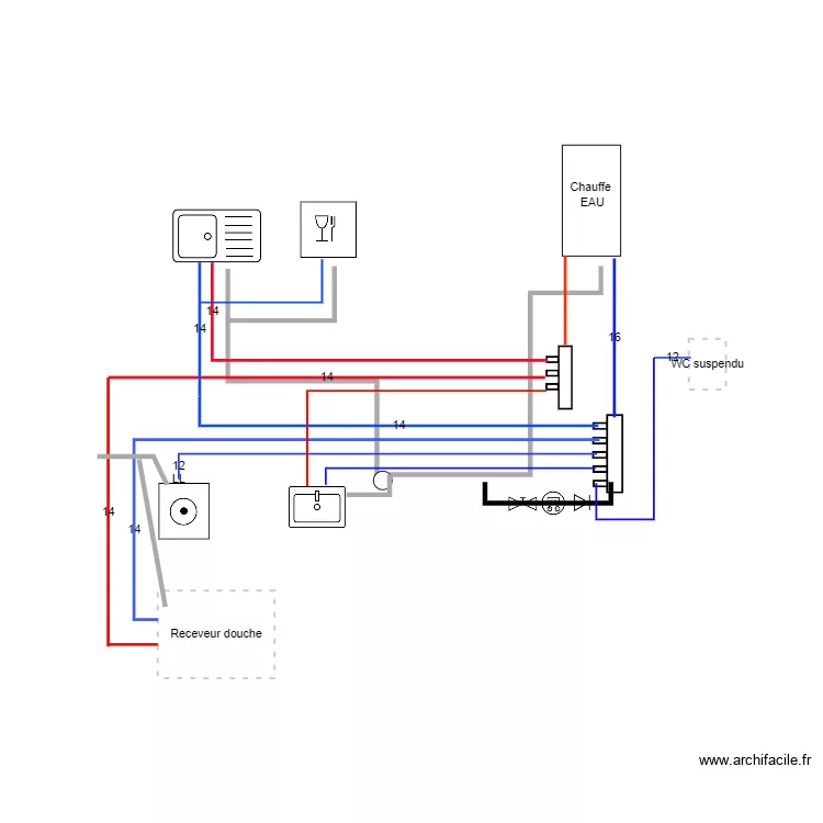 plomberie lezoux. Plan de 