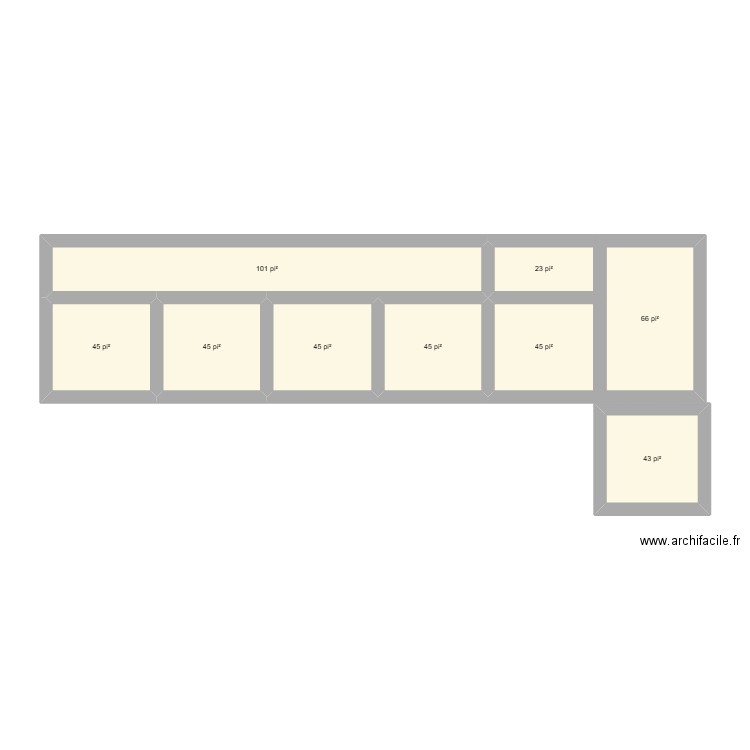 Nouveau Batiment Avicole. Plan de 9 pièces et 42 m2