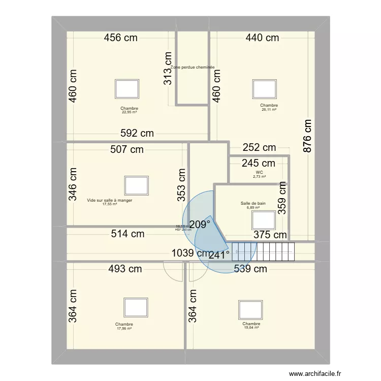BOISSARD/SOURDOIS ETA. Plan de 