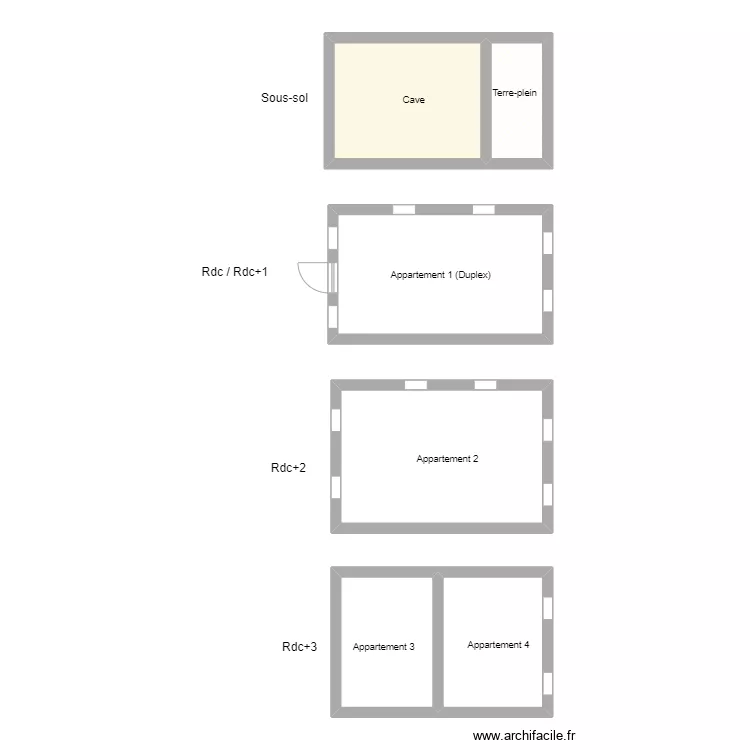 Tramontana Giuseppe. Plan de 