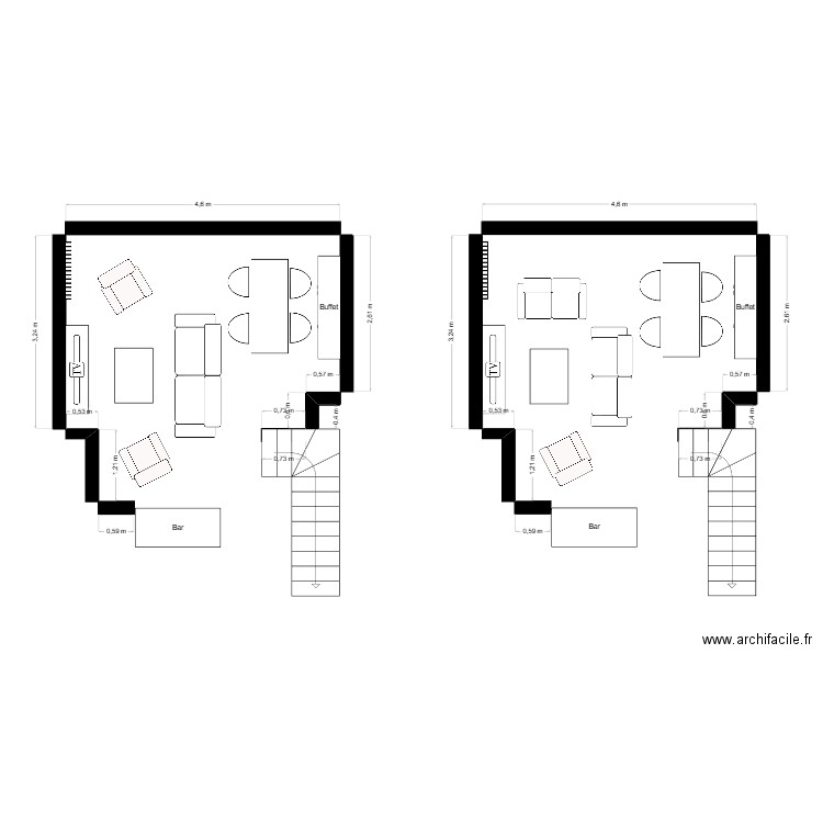 Salon. Plan de 0 pièce et 0 m2