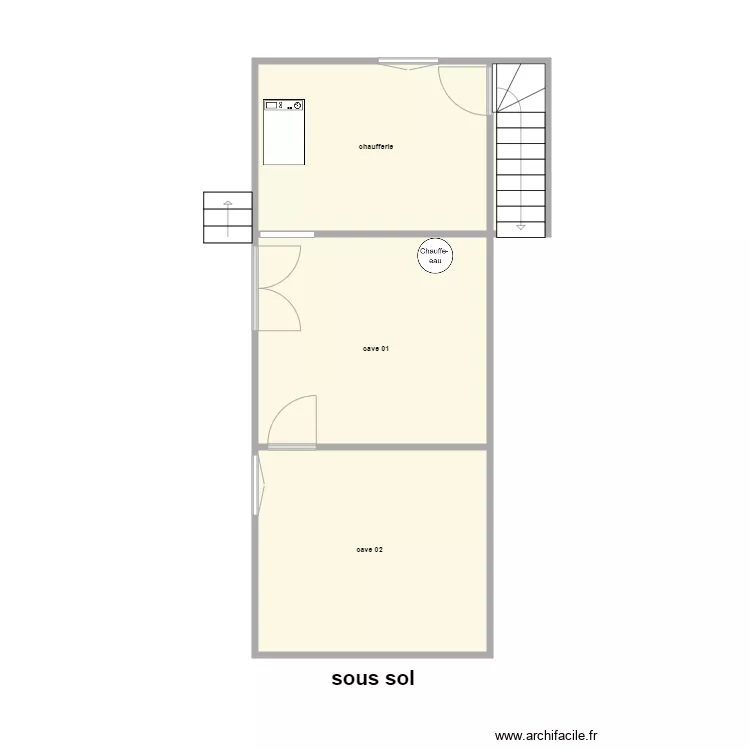 rousseau am sous sol. Plan de 