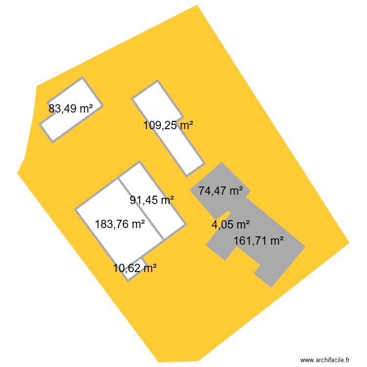Maison Hamiot. Plan de 8 pièces et 719 m2