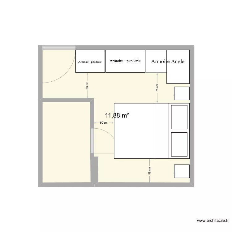 Chambre. Plan de Chambre. Plan de