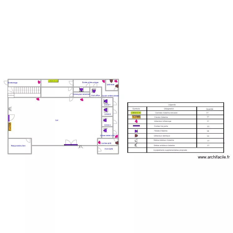 Plan AK  RDC int prop. Plan de 