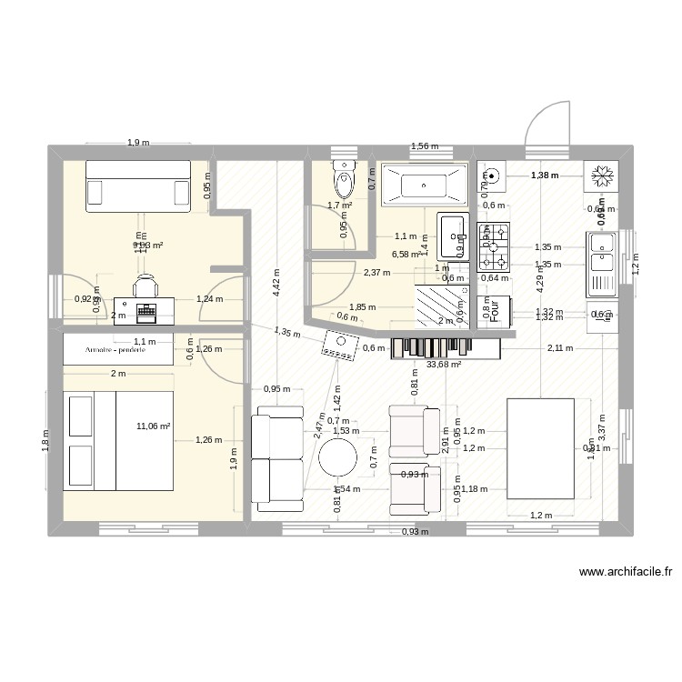 Moliere 2. Plan de 0 pièce et 0 m2
