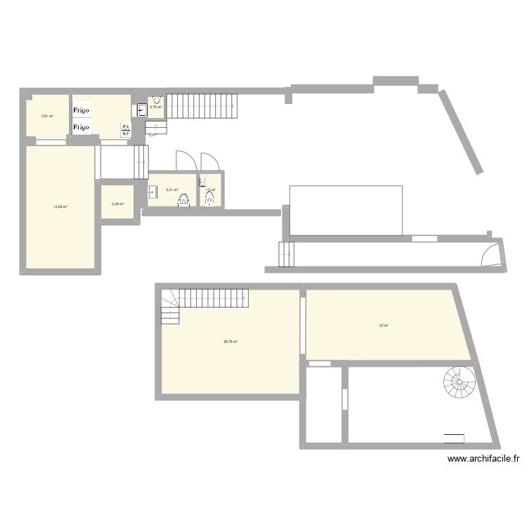 bar2. Plan de 0 pièce et 0 m2