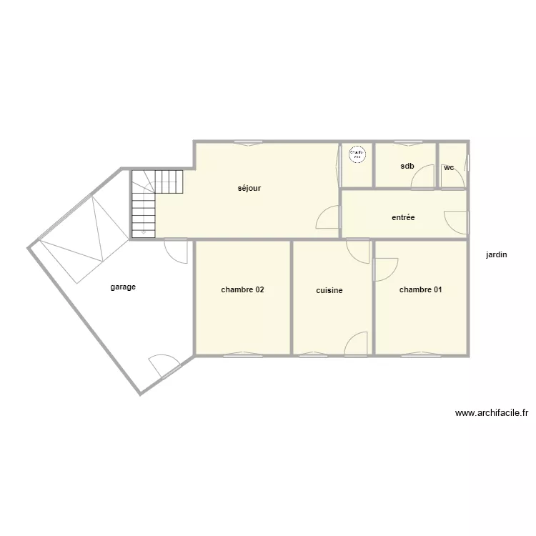 rocherereau rdc am. Plan de 