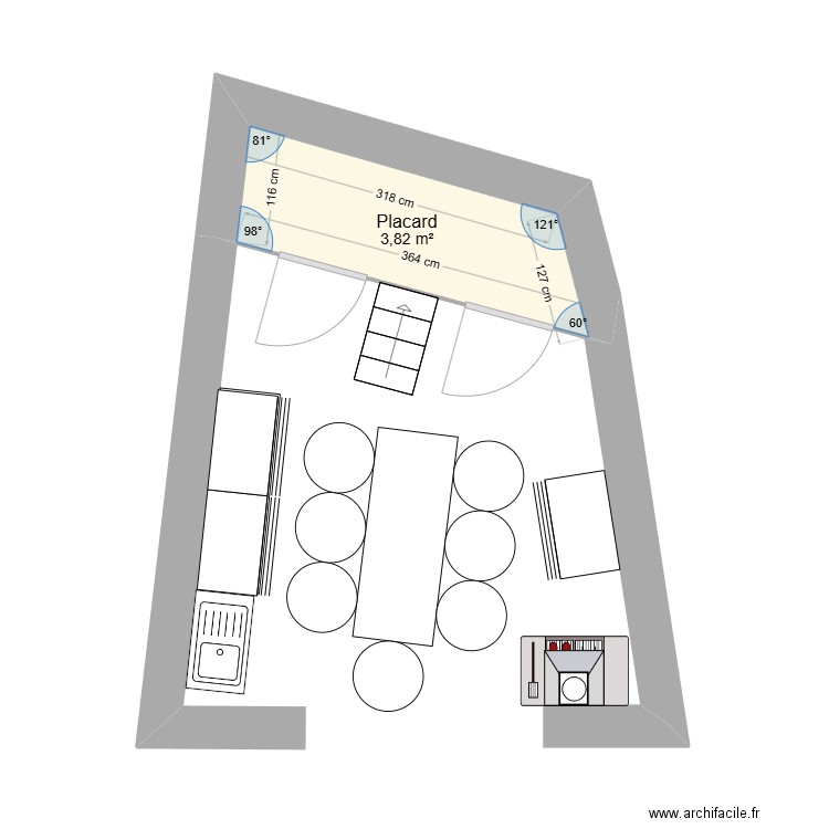 Hangar Castenau Oct 2024. Plan de 0 pièce et 0 m2