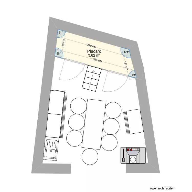 Hangar Castenau Oct 2024. Plan de 